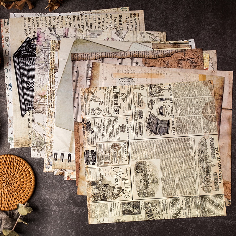 junk journal Retro Paper stickers aesthetic Handbook Sticker Background Music Sheet pegatinas stationery scrapbooking material