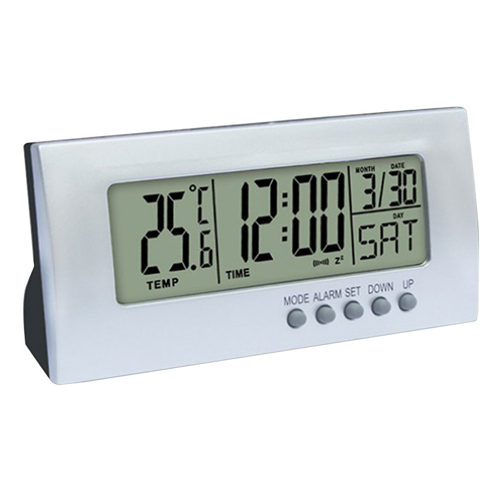 Bureau Led Snooze Wekker Indoor Thermometer Voor Slaapkamer Kantoor