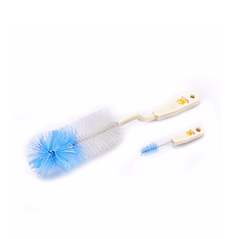 KD3093 2 teile/satz Flasche Pinsel 360 Rotation Silicon Baby Milch Fütterung Flasche Pinsel Nippel Reinigung Tasse Wäscher Waschen Pinsel