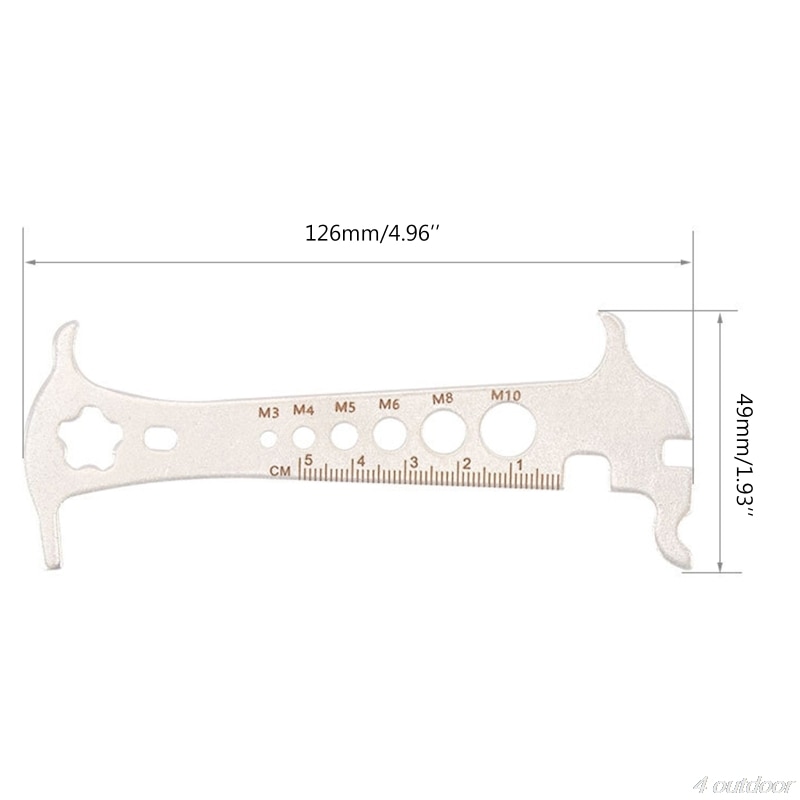 Bicycle Chain Checker Portable Chain Wear Indicator Bike Chain Gauge Tool Wear Gauge Calipers D02 20