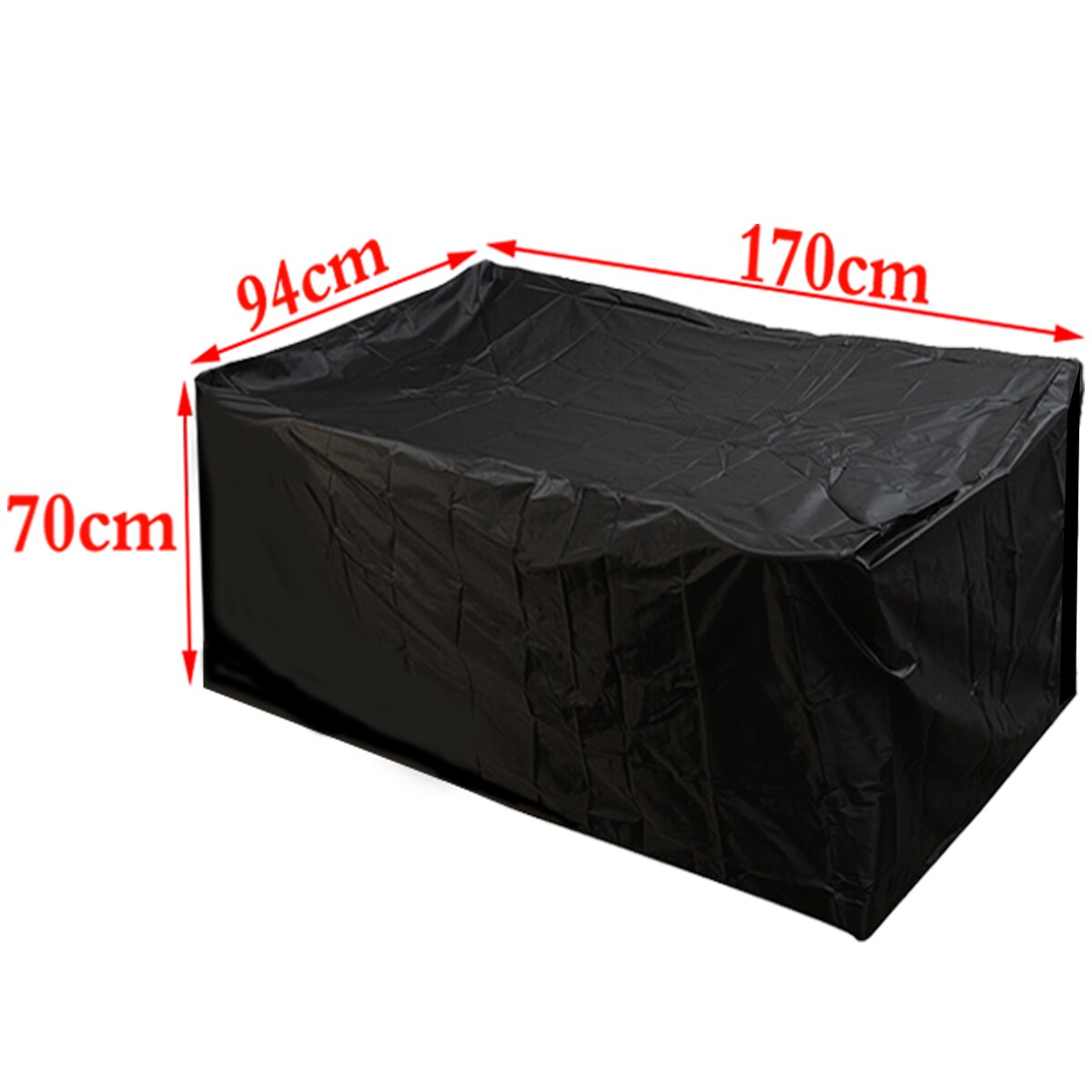 Sort udendørs vandtæt have strand møbler dækning beskytter bord sæt stol sofa dækker stramme gårdhave støv beskyttelse 4 størrelse: B3