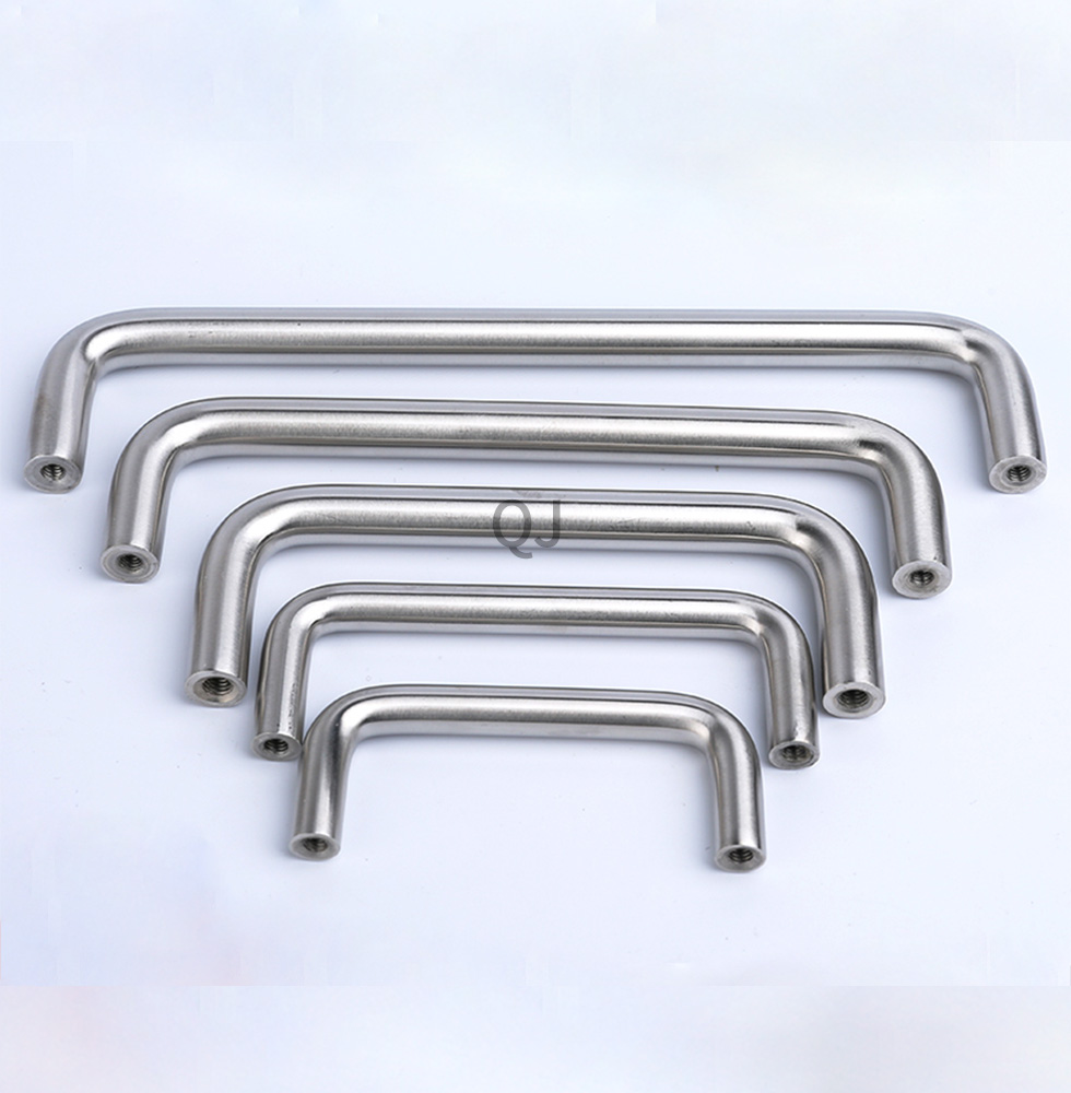 201 massive rustfri ståldør u-formet håndtag kasse panelskab industrielt cylindrisk håndtag