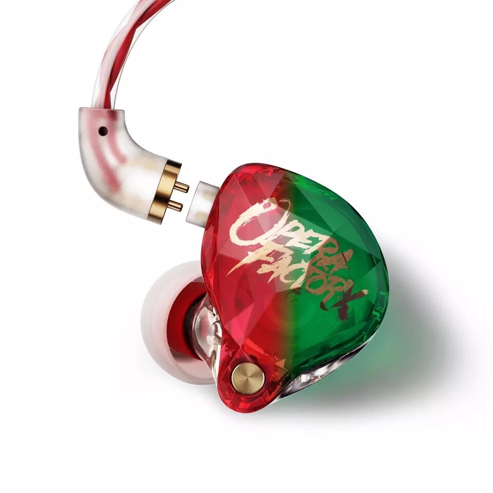 Whizzer OperaFactory OM1 In-ear Monitor Dynamic Earphone HIFI DJ Earbud Earplug With 2Pin 0.78mm Connector Detachable Cable