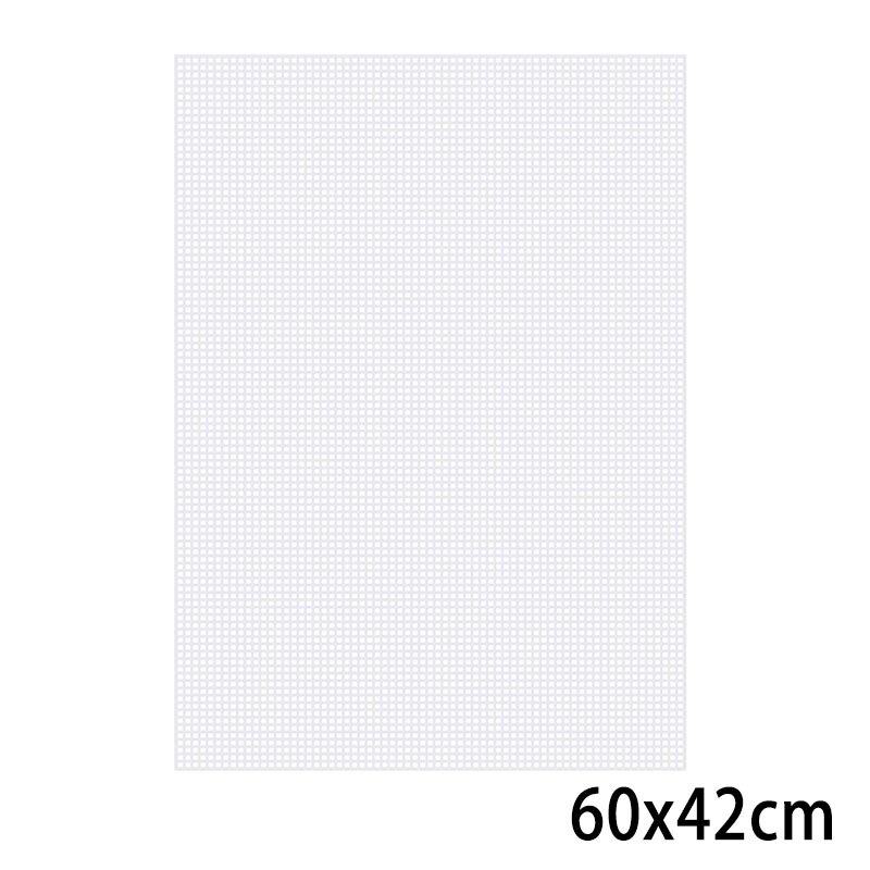 2 Size Craft Supplies Tas Tapijt Draad Haak Plastic Mesh Doek Diy Handcraft Klink Haak Accessoire Duurzaam Grid: 60x42cm