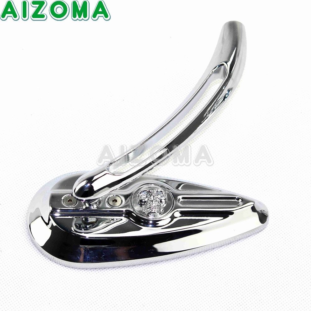 Espejos retrovisores cromados de 2 uds. Para motocicleta, espejo retrovisor lateral de aluminio para Harley Sportster Dyna Heritage, crucero Softail