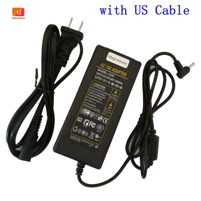 12V 3A AC DC Power Adapter Charger For Voyo VBook V3 pro ultrabook 12V 3A 36W With EU / US Power Cord: WHITE