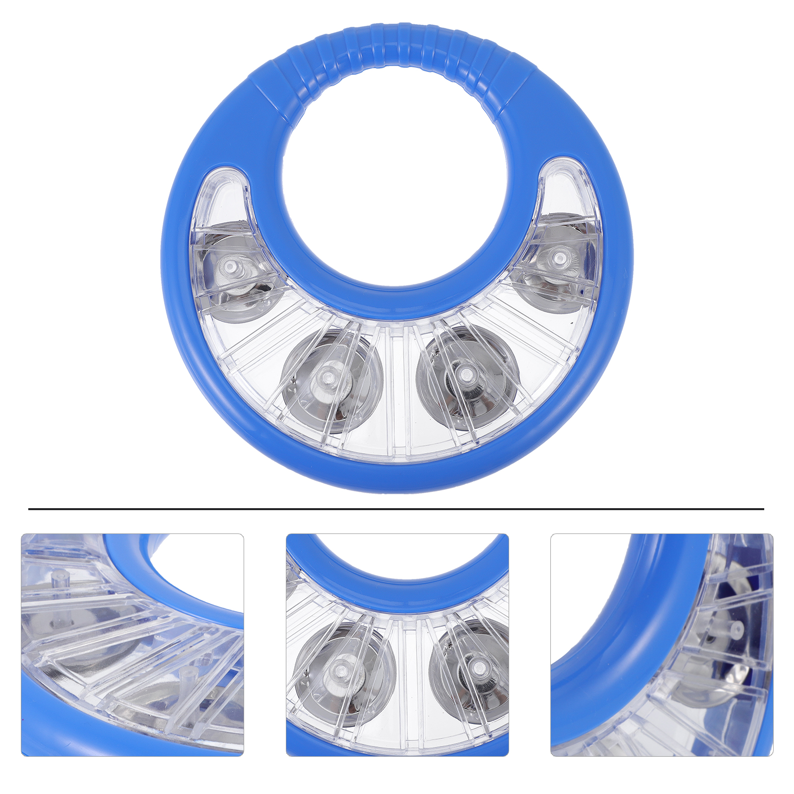 1Pc Hand Shaking Bell Children Rattle Education Musical Instrument (Blue)