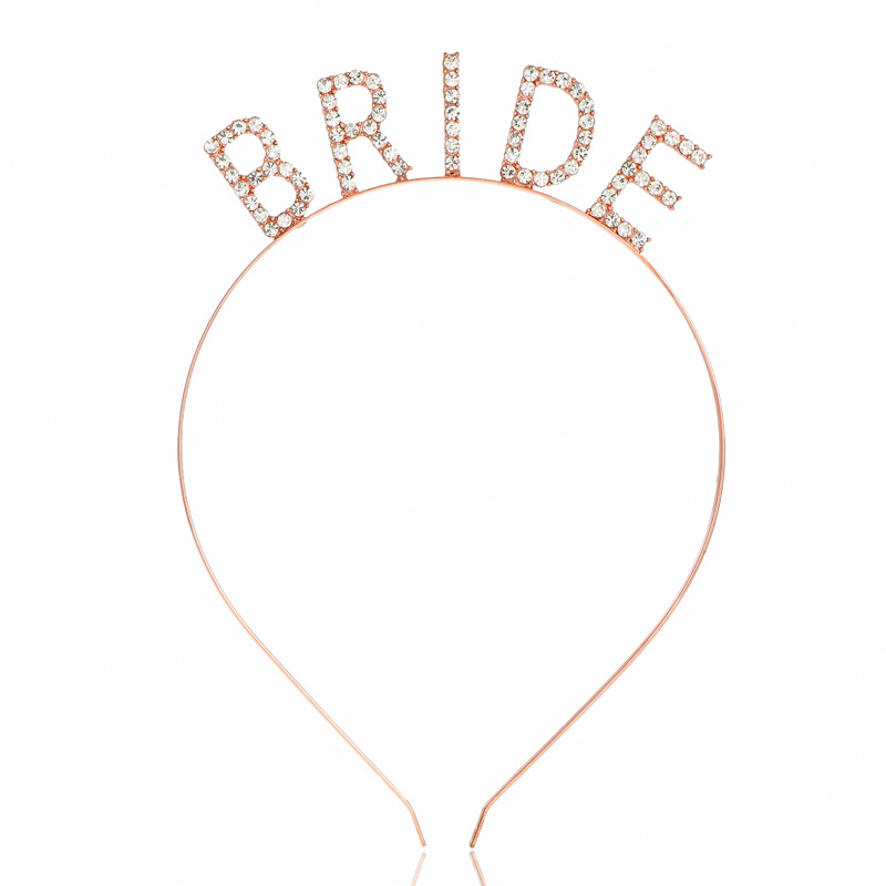 Accesorios para el cabello para dama de honor, diadema con diamantes de imitación, diademas de cristal para dama de Honor, joyería para de boda y novia: Chapado en zinc azul