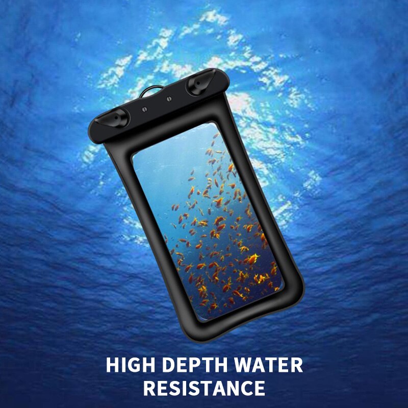 Waterdicht Pouch Telefoon Zwemmen Opblaasbare Zak Strand Phone Protector Telefoon Houder Voor Zwembad Telefoon Waterdichte Hoes