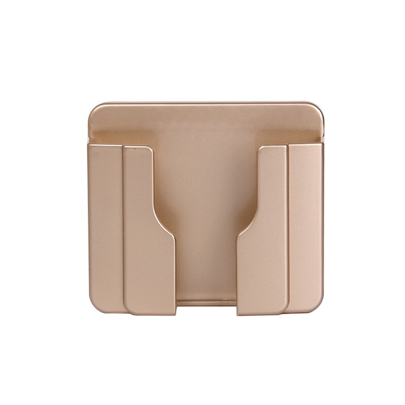 Praktische Muur Plakken Telefoon Haak Houder Socket Soort Pasta Lijm Lading Up Mobiele Telefoons Ondersteuning Rack Plank Universele Haken: gold