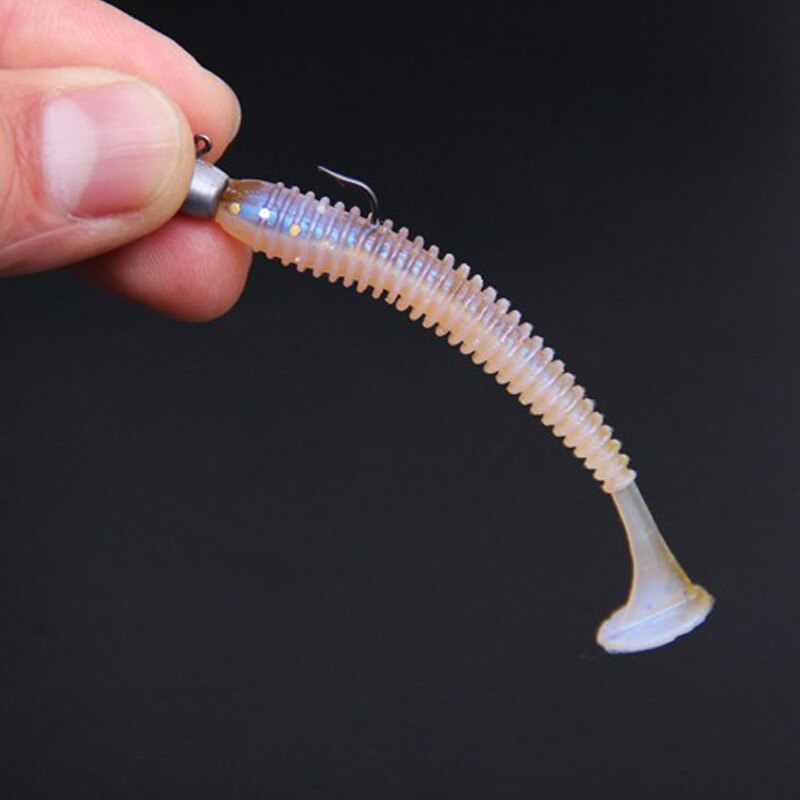 Anzuelo de gusanos pequeños y suaves de OBSESSION, anzuelo de Rockfish 1g, 2g, 3g, 4g, 10 Uds., Mini anzuelos de plomo para pesca de carpa