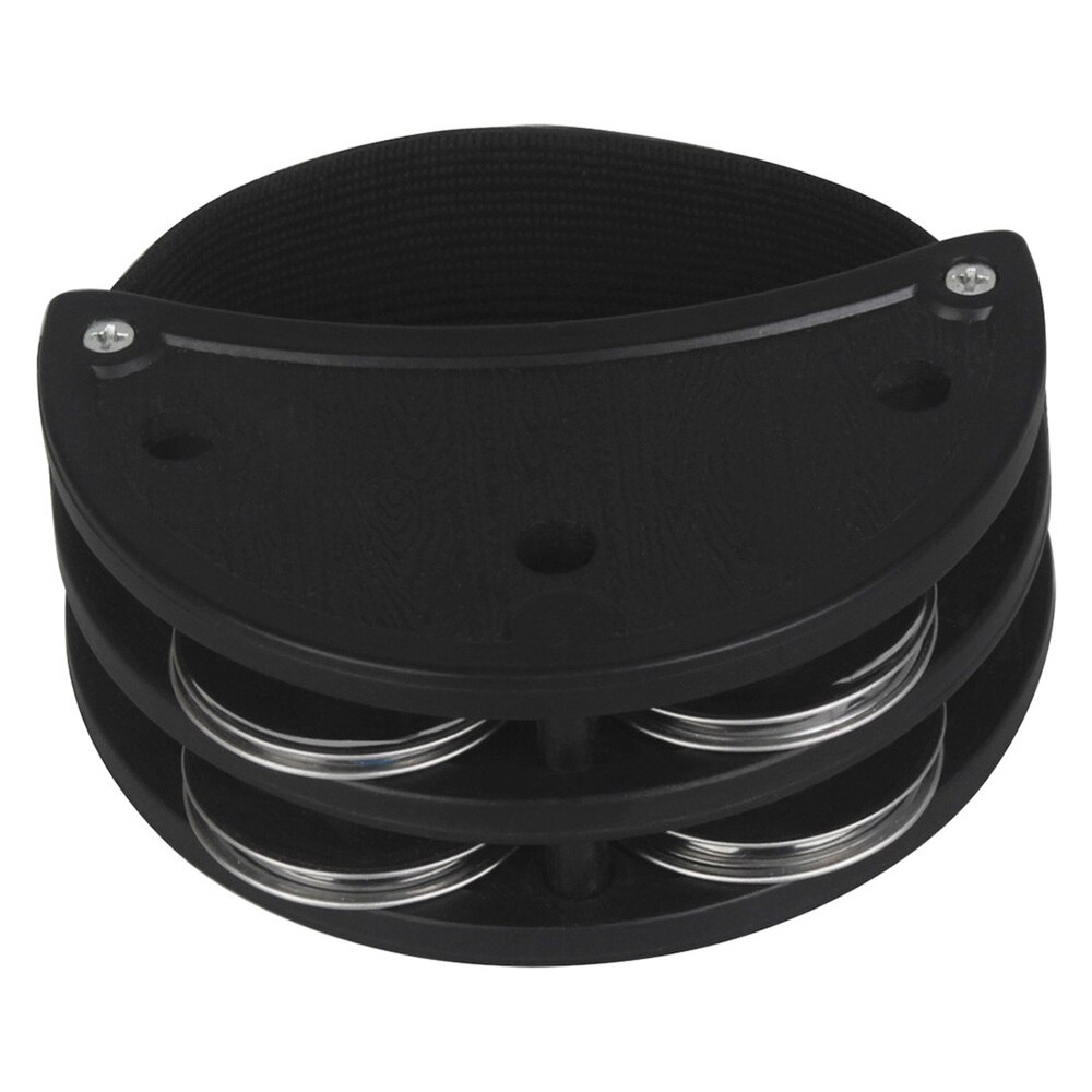 Foot Tambourine Foot Percussion Stainless Steel Jingles Foot Shaker (Black): Default Title