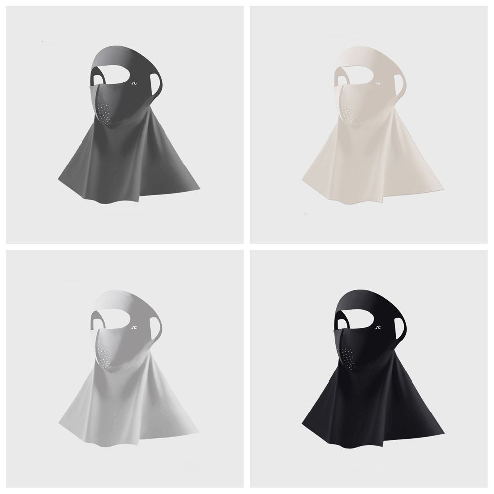 Kesäinen kokokasvosuoja, aurinkosuoja, uv-suoja, upf 50+  -suoja, jääsilkkinen kasvosuojus, hengittävä, ulkokäyttöön tarkoitettu kaulahuivi pyöräilyyn