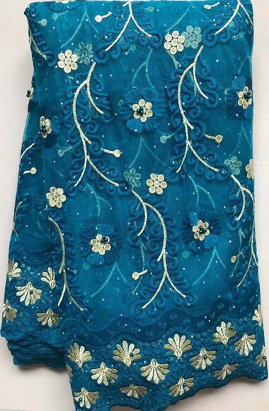 Nigerian Laces Fabrics Tulle African Laces Fabric Wedding African French Net Lace VLL4583