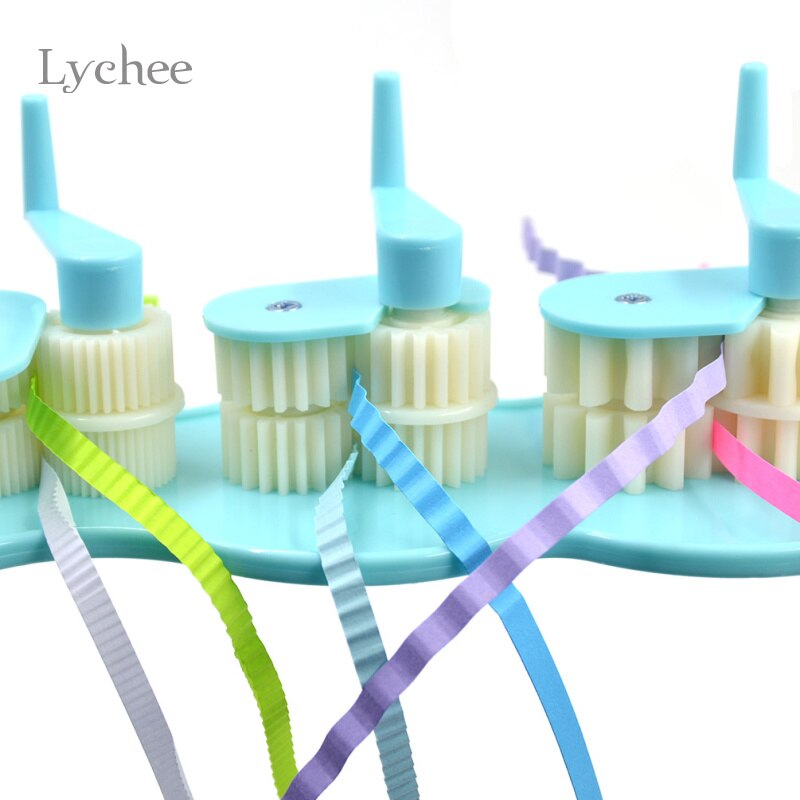 Lychee Life Art DIY Paper Crafts Tool Quilling Crimper Tool Plastic Quilled Creations Craft Handmade Paper Rolling Machine