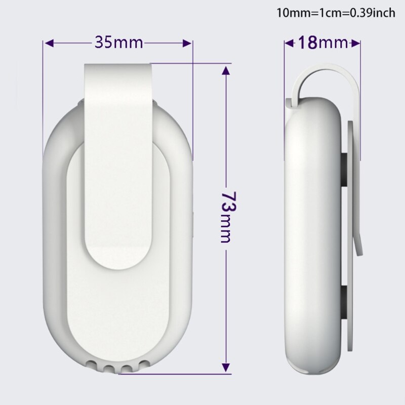 Wearable Air Mask Fan, Health Protection Clip on Fan, Make Breathing Easier U1JE