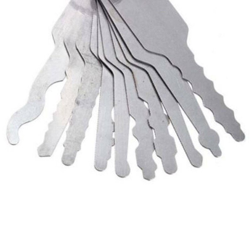 Juego de llaves de doble cara de acero inoxidable para coche, Kit de herramientas de reparación, 10 unidades