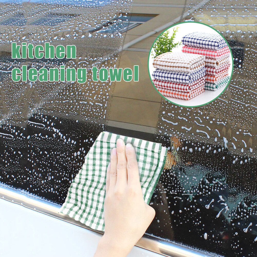 Serviettes de cuisine domestiques absorbant Thicke Super absorbant microfibre essuyer Table serviette de cuisine nettoyage vaisselle linge de lavage 27