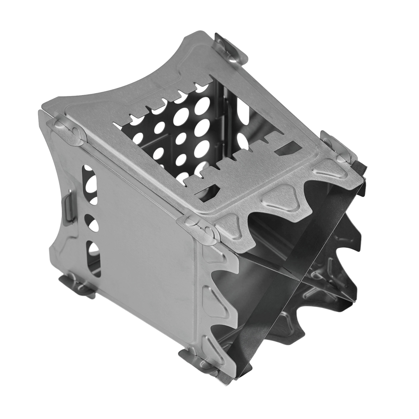 Cooking Picnic Wood Stove Camping Stove Burners Folding Packable Lightweight PURE TITANIUM Stove