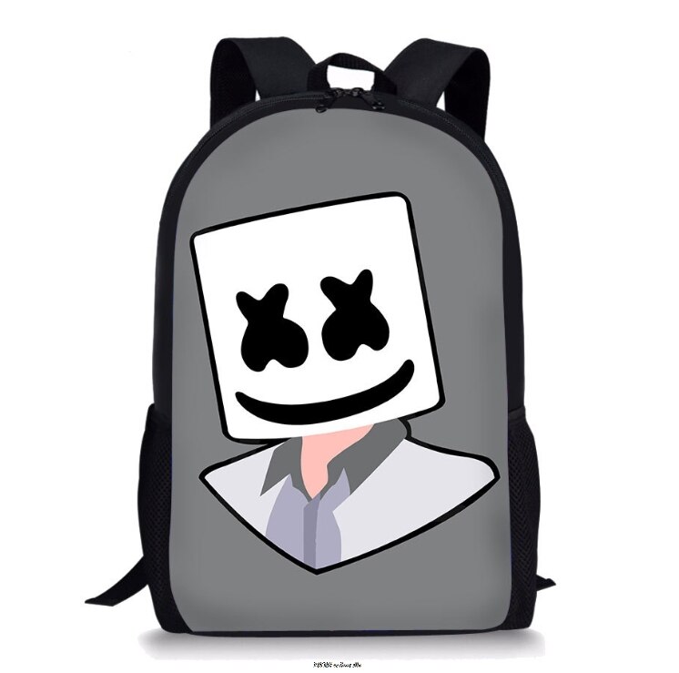 Kid Boys Girls School Bag Mochila Infantil DJ Marshmello Backpack 3D Prints Waterproof with Crewmate Christmas On Sell: 9