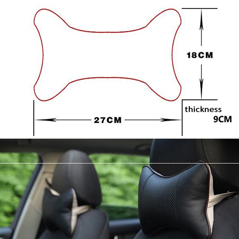 Zd 2 st för skoda octavia  a5 a7 2 fabia yeti bmw  e60 f30 x5 e53 inifiniti bil nackstöd nackkudde tillbehör läderkudde
