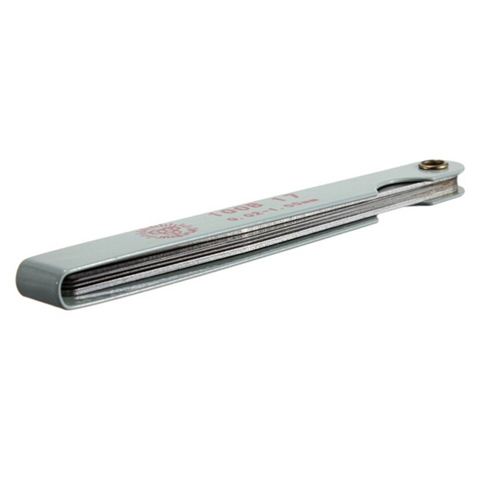 17 lames bougie d'allumage épaisseur écart métrique remplissage palpeur jauge mesure métrique 0.02 à 1mm acier outils de mesure 100mm