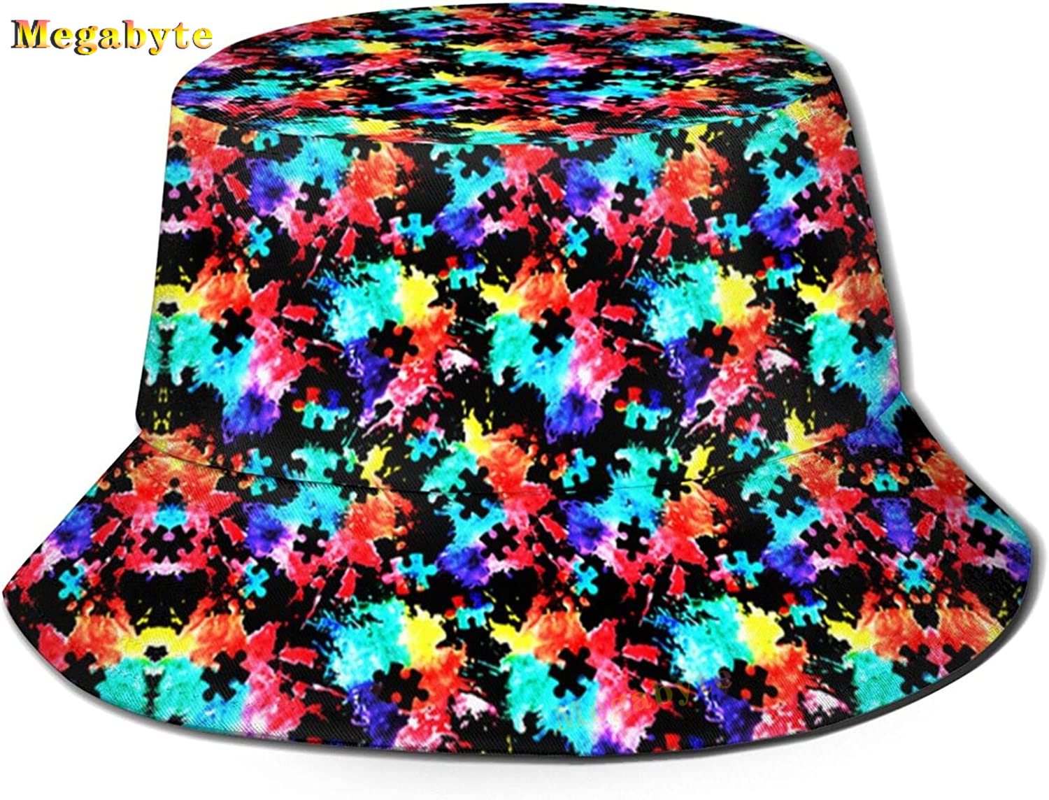 Autism Bucket Hats Autism Awareness Fishman Hat Summer Travel Beach Sun Hat Outdoor Fisherman Cap: green