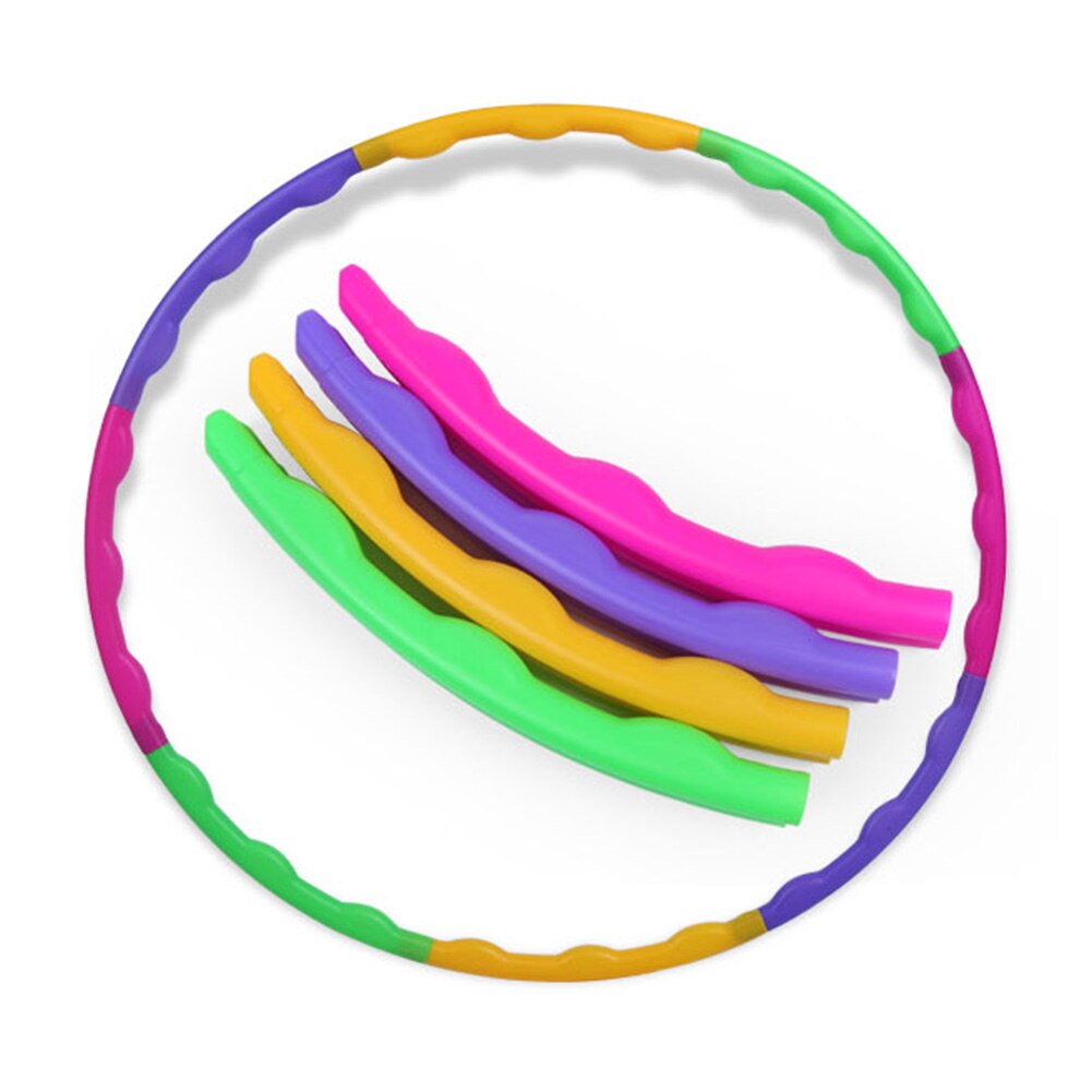 8 Parts Sport Hoop Detachable Weighted Fitness Install Massage Exercise Bodybuilding Thin Waist Hoop Workout Slimming