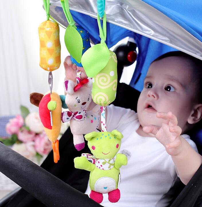 JJOVCE Schöne tier Baby Rasseln Kinderwagen Hängen Spielzeug Plüsch Handys Campanula klassische spielzeug für kinder 40% off