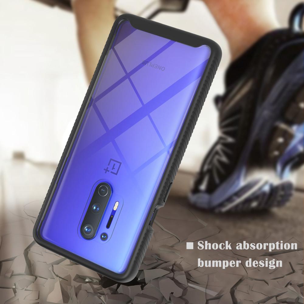 360 Full Body Slim Armor With Front Frame Case For OnePlus 8 Pro Nord 5G Anti-Fall Protective Transparent Back Cover