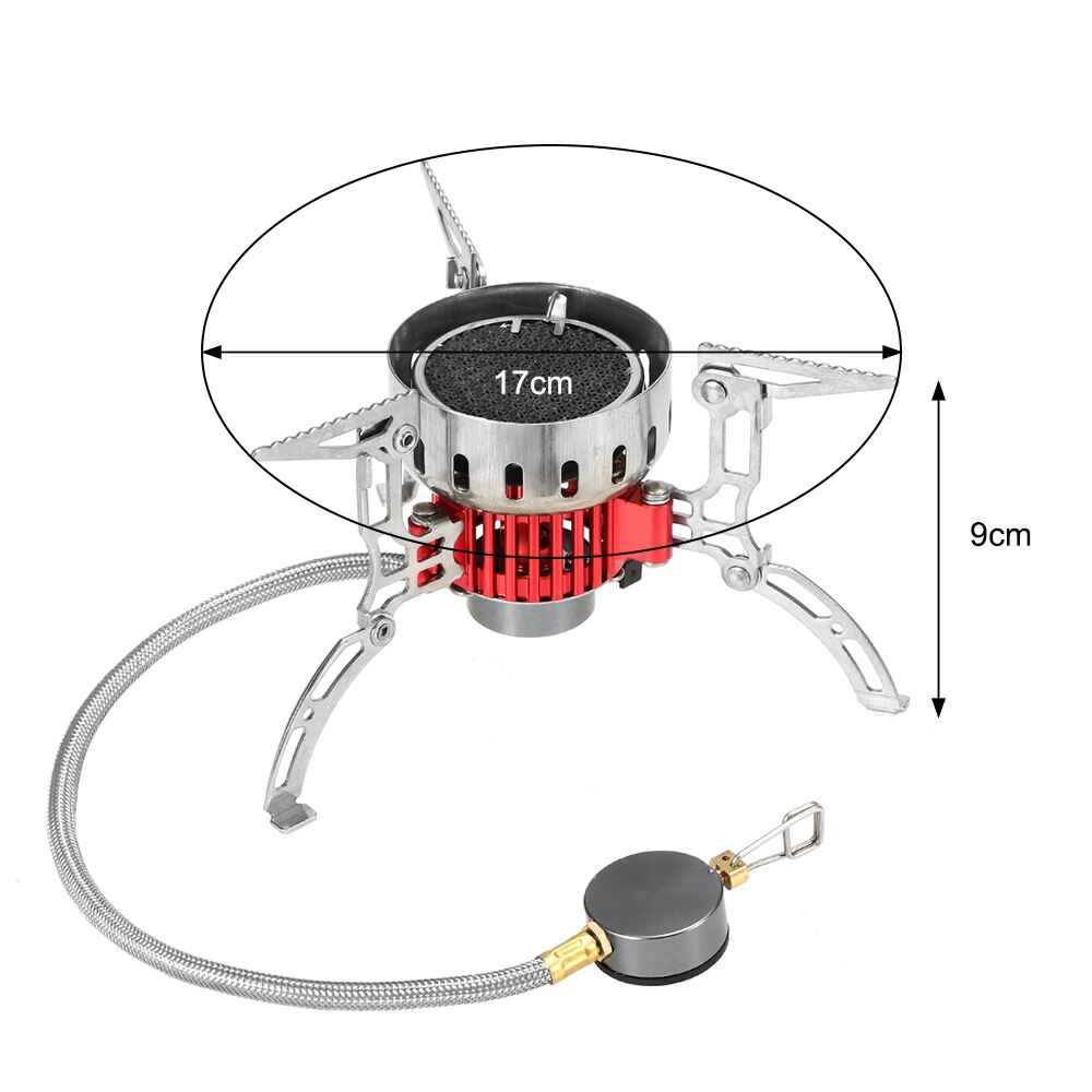 Outdoor Infrared Camping Stove Ultralight Portable Furnace Collapsible Windproof Gas Stove Mini Burner for Cookout Picnic Hiking