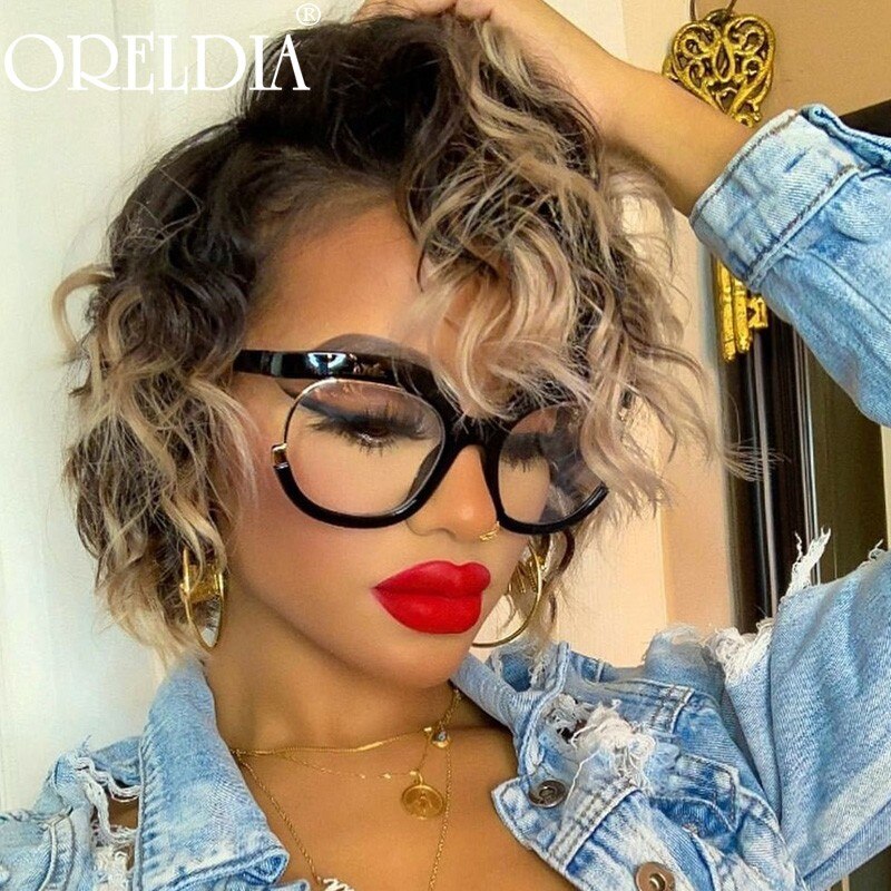 Retro Square Optical Glasses Frames Women Prescription Glasses Clear Len Anti-blue Light Eyeglasses Spectacle Frame Eyewear