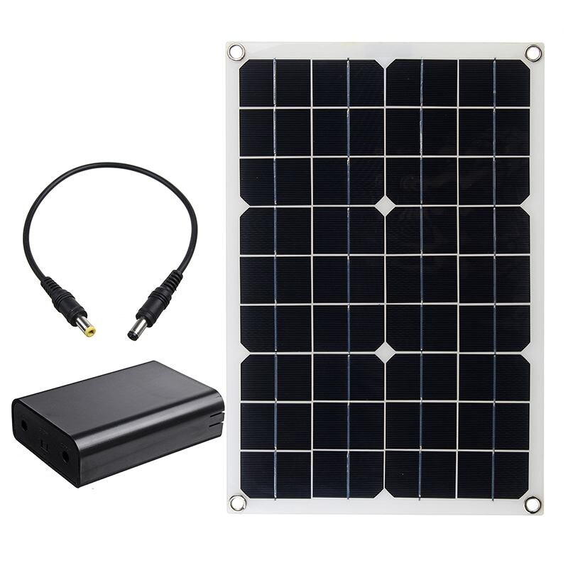 100W Solar Panel Kit 5V/12V Battery Box Flexible Monocrystalline Solar Cell Battery Charger for Camping Car Yacht RV Phone: Panel Kit