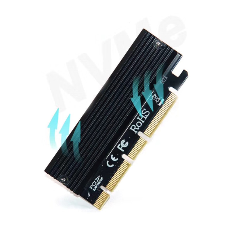 Adaptador M.2 NVME Raiser PCIE a M2, indicador LED para ranura PCI Express GEN3, Compatible con PCIE X16 X8 X4, 2230-2280 M2 SSD