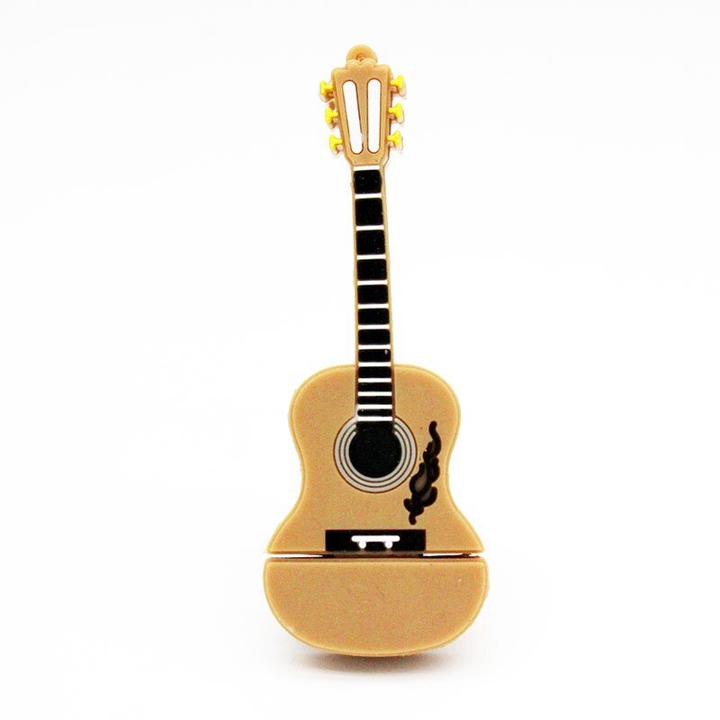 Jaster Muziekinstrument Gitaar Usb Flash Drive Usb Memory Stick 64Gb 16Gb Flash Memory Stick Pen drive Usb Schijf: 64GB / Brown
