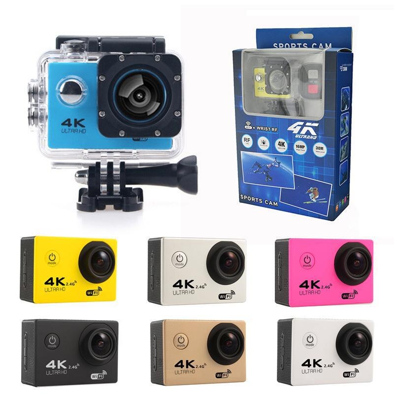 Sports Action Camera Video WIFI Ultra HD Underwater Diving 1080P Camera 4K DVR Waterproof Helmet Bicycle Cam