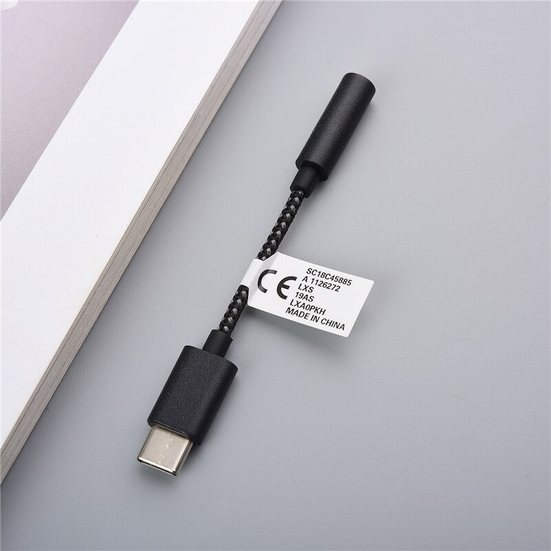 Original Motorola Type C 3.5 Jack Earphone Audio Cable USB C to 3.5mm AUX Headphones Adapter For Moto Edge S Pro Z Z3 Razr S21+