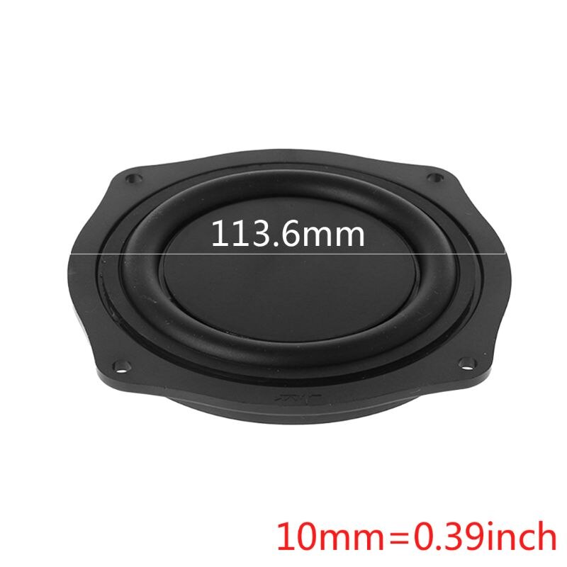Membrana vibratoria de graves de 2 piezas, altavoz de 4 pulgadas, placa de vibración de altavoz de goma, altavoz pasivo de diafragma, portátil, hecho en casa,