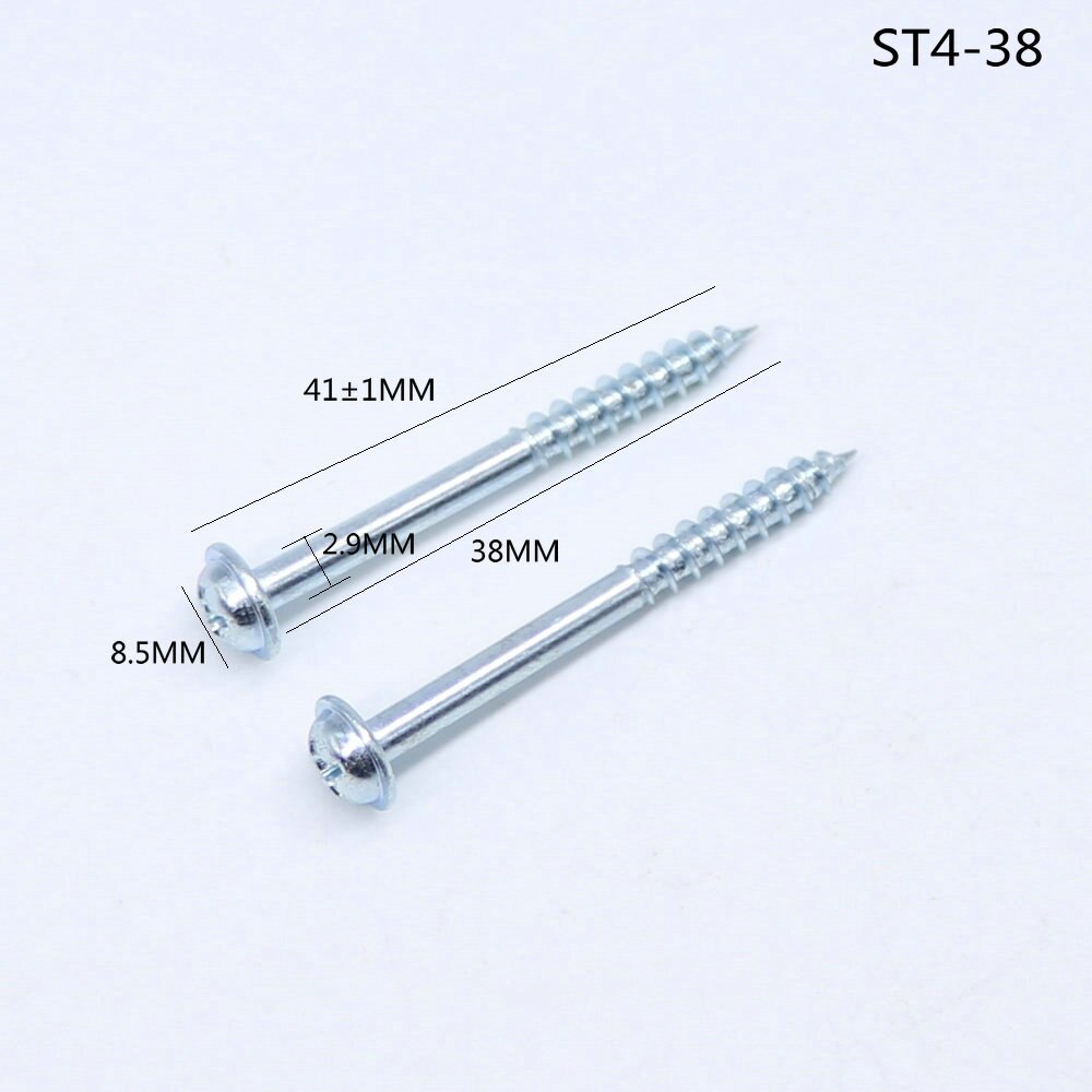 100PCs High Strength Self-tapping Screws For Pocket Hole Jig Woodworking Tools: ST4 38
