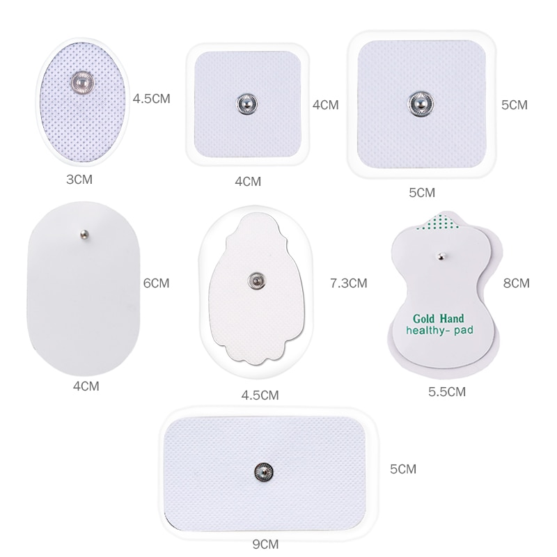 10/20Pcs Self-adhesive Electrode Pads for Tens Machine Acupuncture Digital Therapy Replacement Patches ABS EMS Massager Health