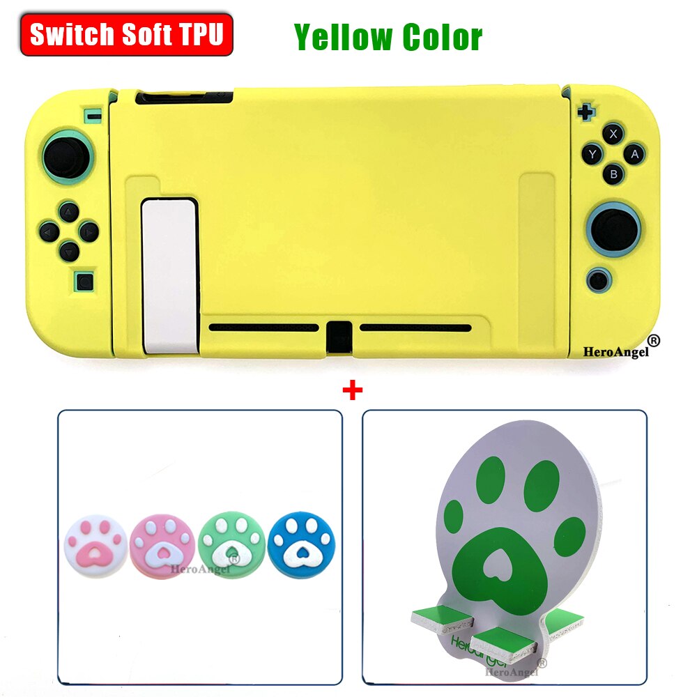 Leuke Pure Tpu Soft Cover Voor Nintendo Switch Beschermende Split Cover Shell Anti-Val Game Console Case voor Ns Accessorie