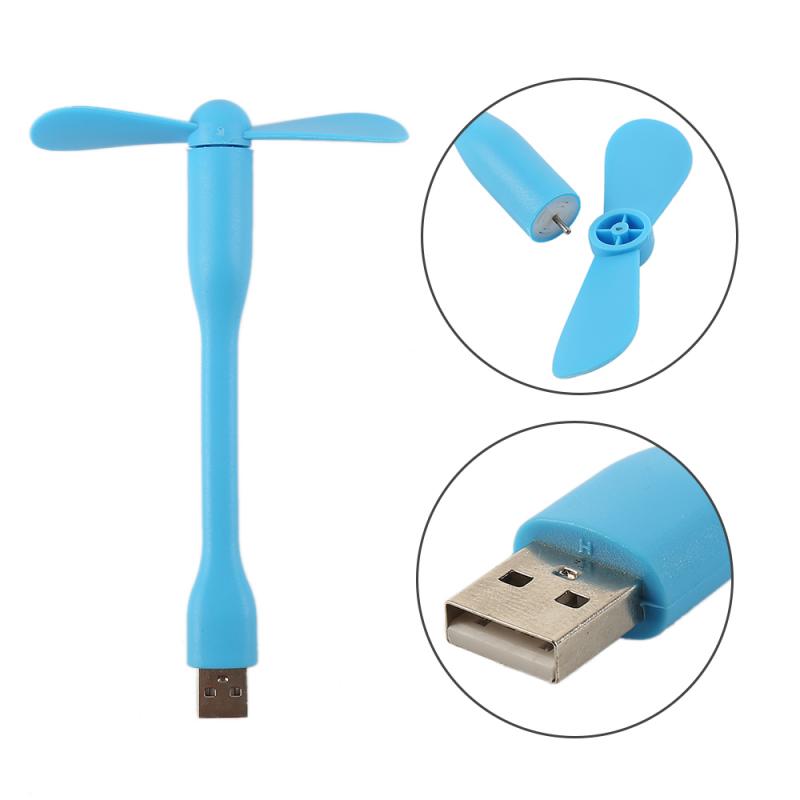 Mini Cute Portable Flexible Mini USB Fan Bendable Removable USB Gadgets Low Power For Powerbank For PC For Laptop For OTG