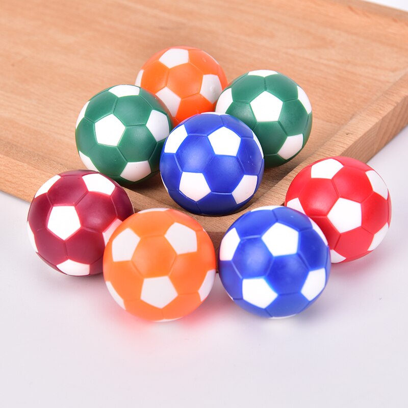 8pcs/set 32mm Mini Colorful Table Soccer Footballs Replacement Balls Tabletop Game Mini Soccer Ball