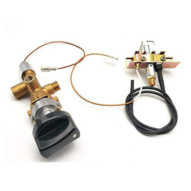 1Piece Propane Fire Pit Main Control Brass Safety Valve Fireplaces Replacement Pilot Assembly Kit