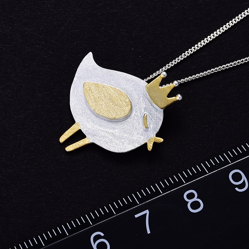 Lotus Plezier Echte 925 Sterling Zilver Natuurlijke Handgemaakte Fijne Sieraden Mooie Prinses Vogel Hanger Zonder Ketting Voor Vrouwen