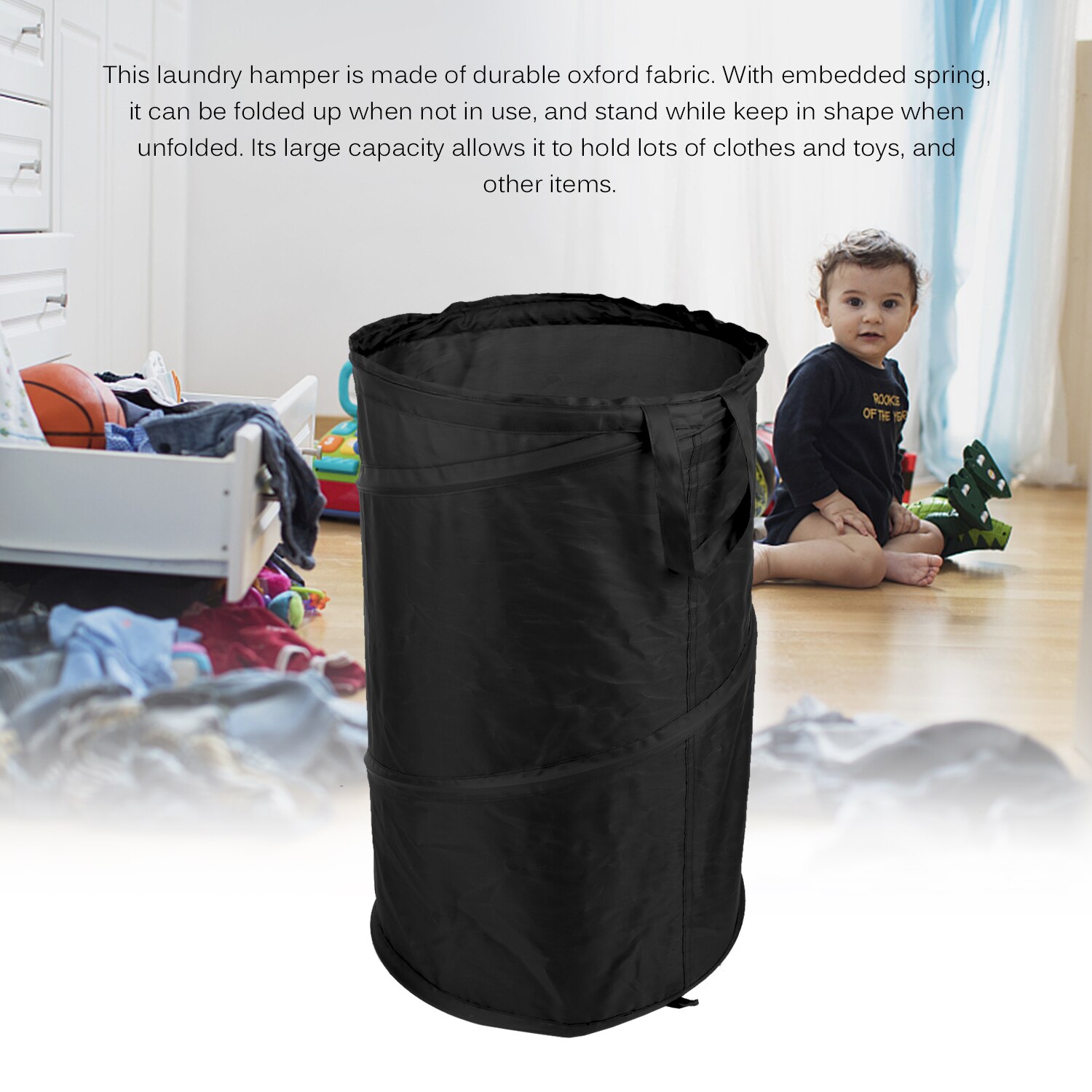 Laundry Baskets Waterproof Foldable Laundry Hampers Dirty Clothes Storage Container Large Household Laundry Tote with Handles