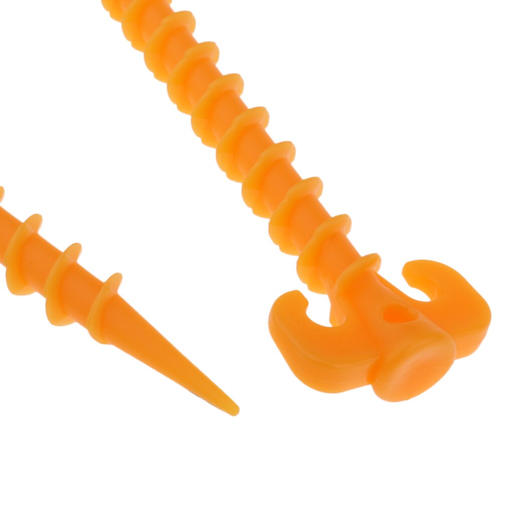 5x pp camping staver/plugger til telt fungerer godt i sand og jord til utendørs tureventyr 19.5cm