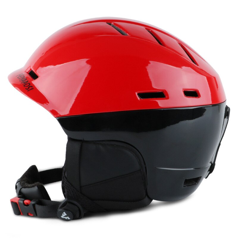 Ski Helmet Integrally-molded Skiing Helmet For Adult and Kids Snow Helmet Safety Skateboard Ski Snowboard Helmet: Red / 54-58cm