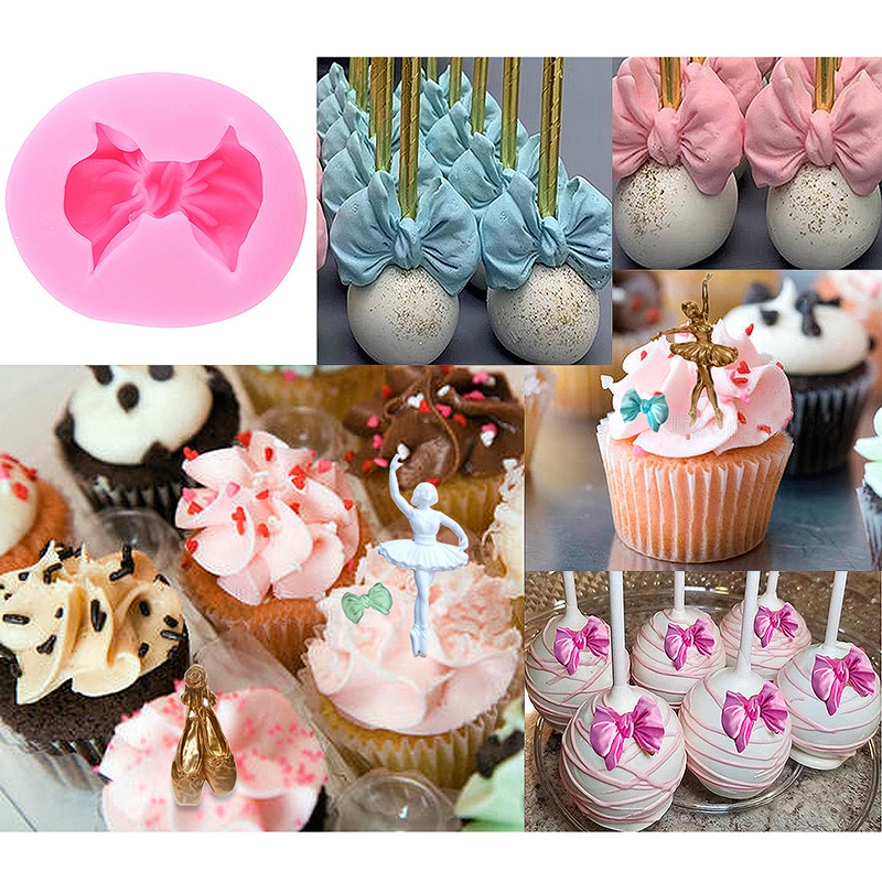 Danser Strik Siliconen Mal Ballet Schoenen Cupcake Topper Mallen Fondant Taart Decoreren Gereedschappen Chocolade Bakken Accessoires