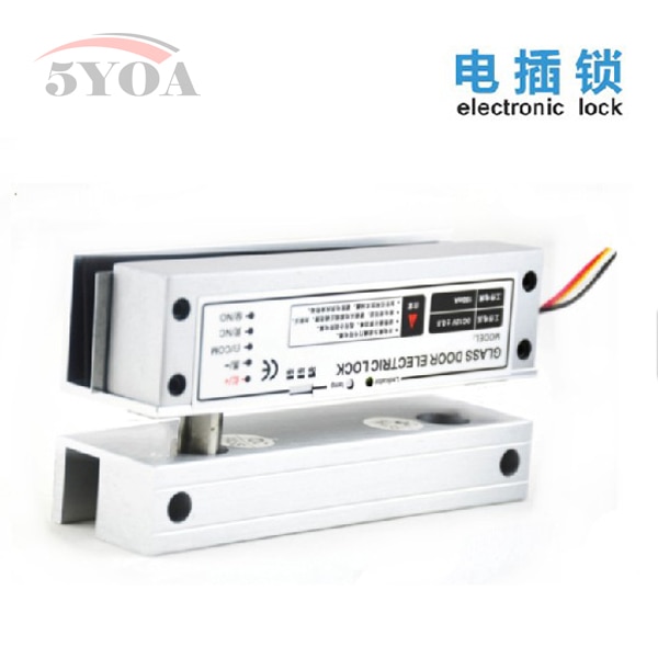 Security Electric Bolt Lock for Fully Frame Less Glass Door Electronic Door Lock Access Control System Kit Security